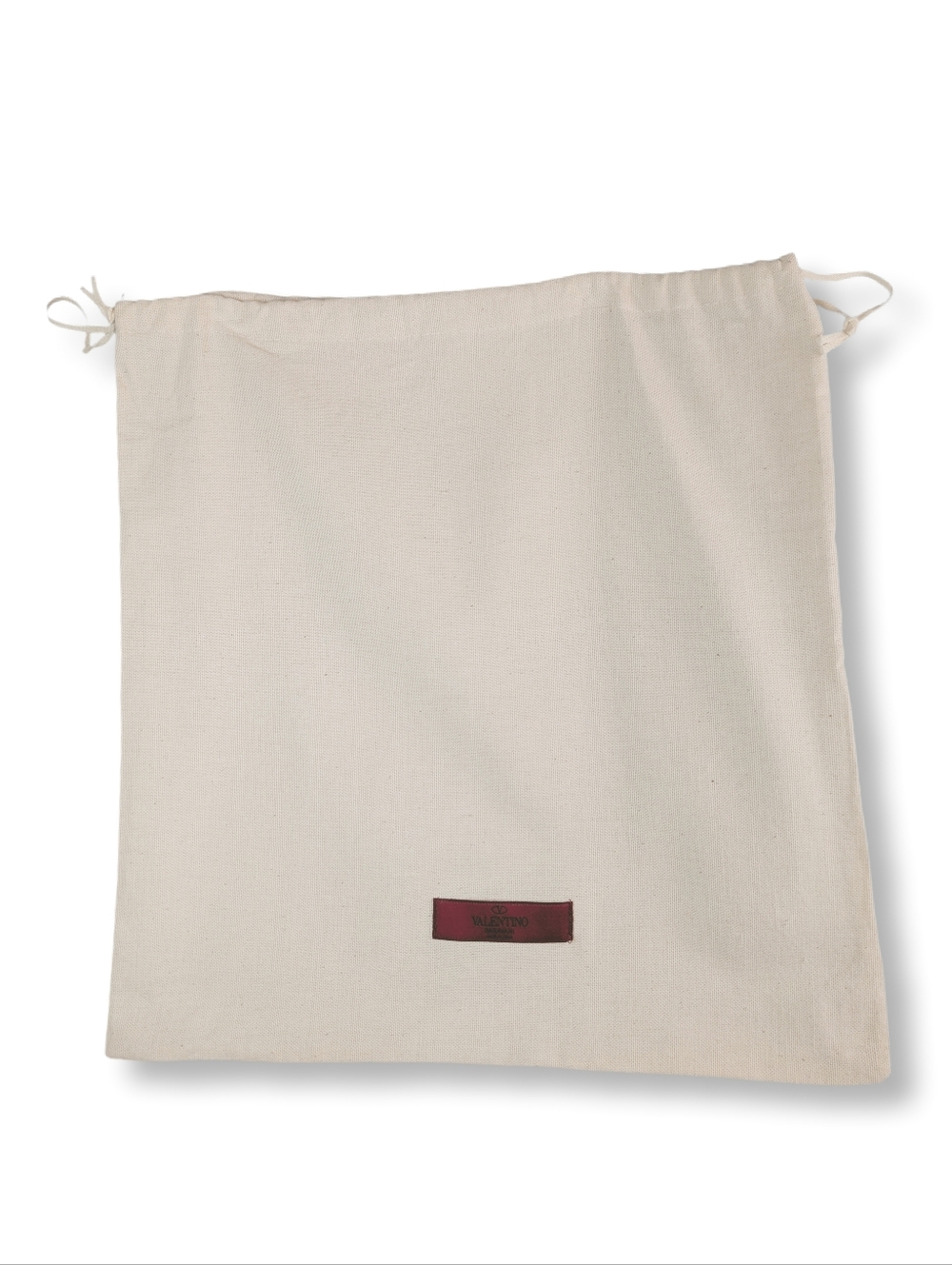 Valentino Garavani Dust Bag with Red Logo Tag - Canvas 14.5" X 15" Authentic